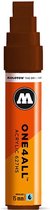 Molotow ONE4ALL 15mm Acryl Marker - Bruin - Geschikt voor vele oppervlaktes zoals canvas, hout, steen, keramiek, plastic, glas, papier, leer...