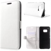 Kds PU Leather Wallet hoesje HTC One M9 wit