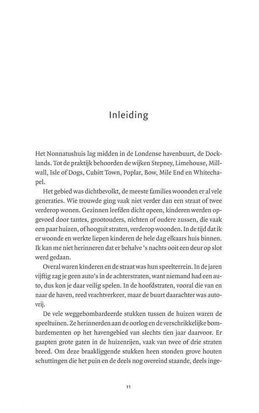 Inleiding van het boek 'Haal de vroedvrouw!', waarin het leven in Londense achterbuurten wordt beschreven.