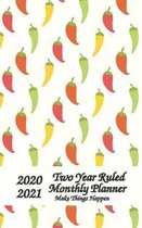 2020-2021 Two Year Ruled Monthly Planner Make Things Happen