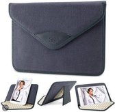 iPad Mini Canvas Enveloppe 8.0 inch Tablet Case, Cover, Cover Blauw