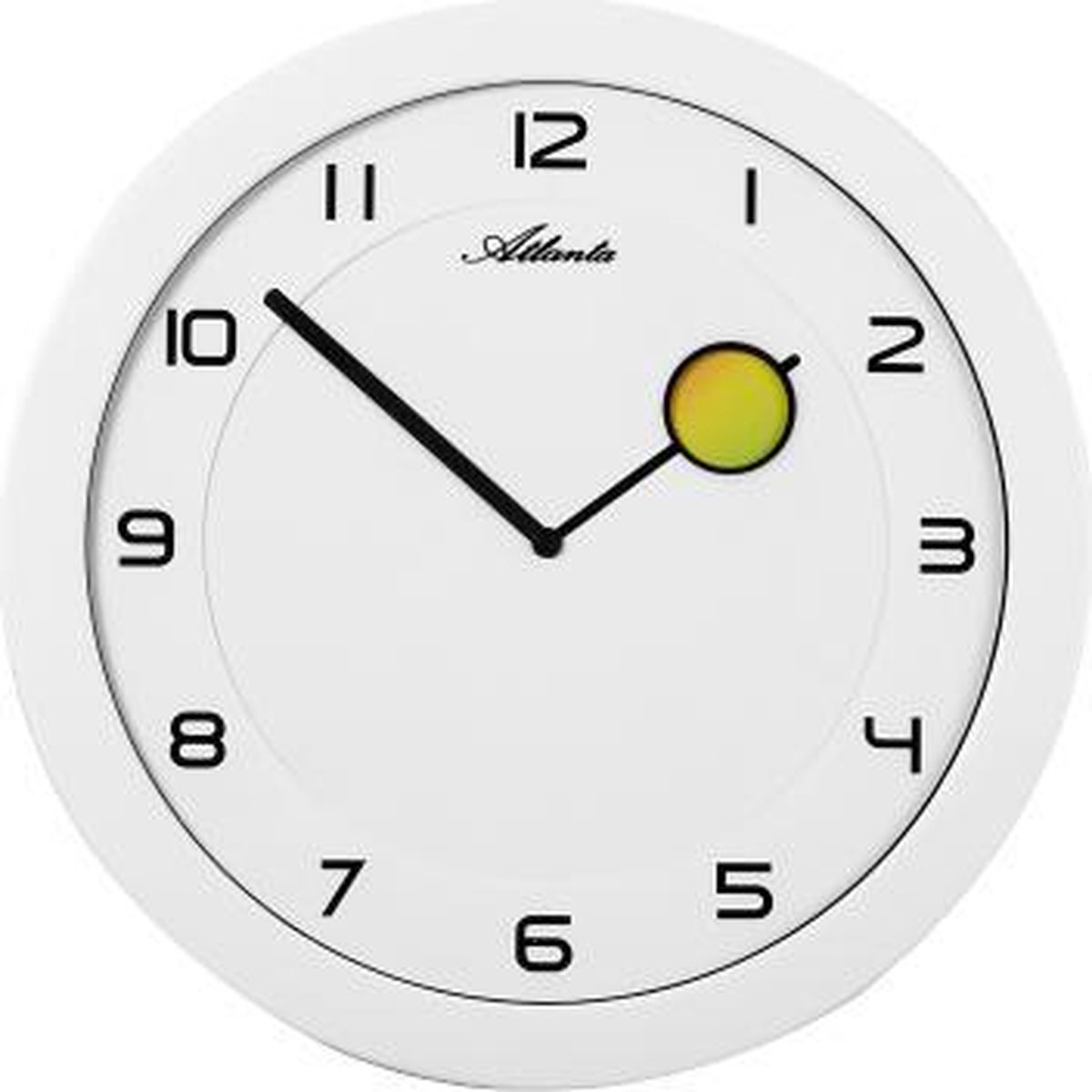 Wandklok YELLOW POINTER MODERN DESIGN