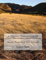 60 Division Worksheets with 1-Digit Dividends, 1-Digit Divisors