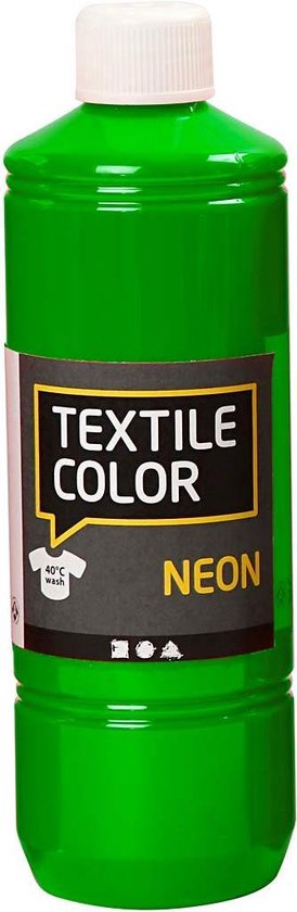 Creotime Textile Color Neon Groen Textielverf - 500ml | bol.com