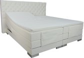 Slaaploods.nl Princess - Elektrische Boxspring inclusief matras - 140x220 cm - Wit