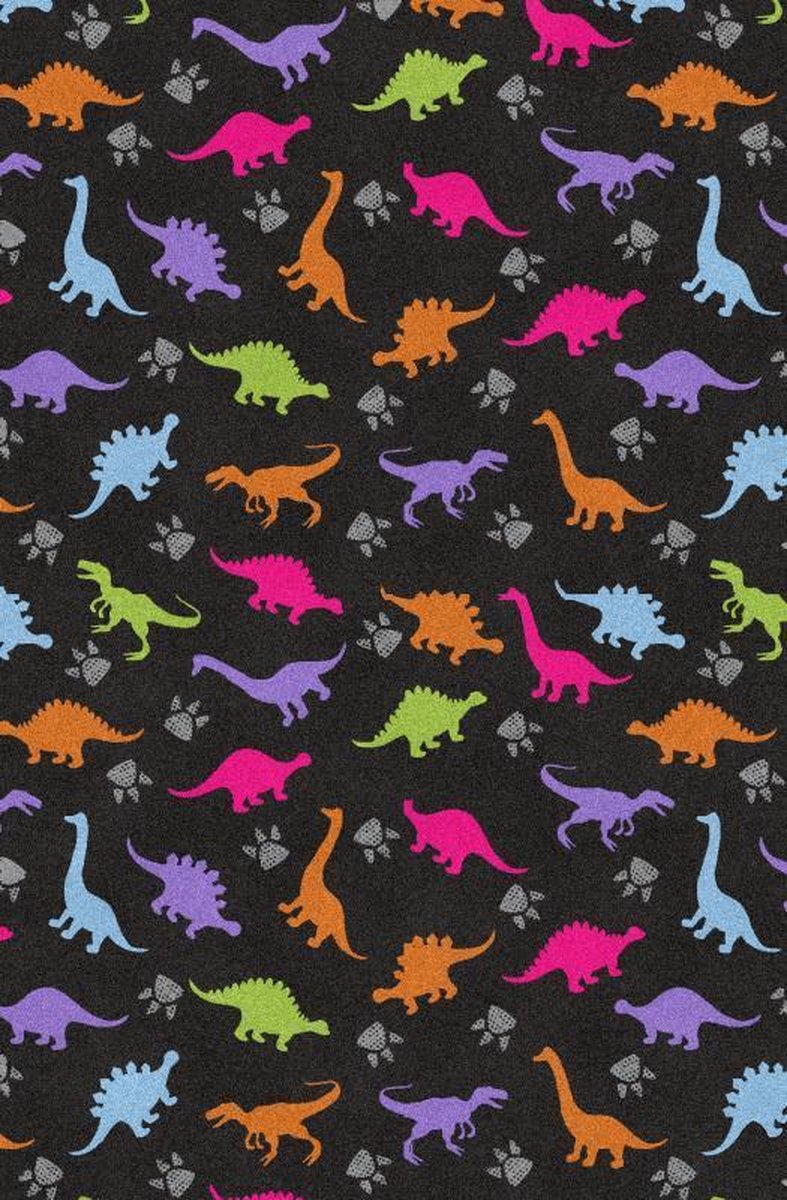 Kinder Vloerkleed Tapijt Mat kinderkamer Dino - Wasbaar - Antislip - 115 x 175 cm