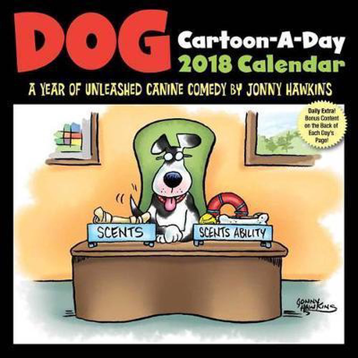 Dog Cartoon-A-Day 2018 Day-to-Day Calendar