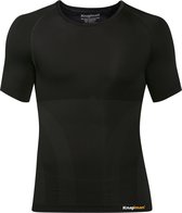 Knapman Compressieshirt Rondhals 2.0 Zwart | Figuur- en Houding Corrigerend shirt voor Mannen | Maat XXL