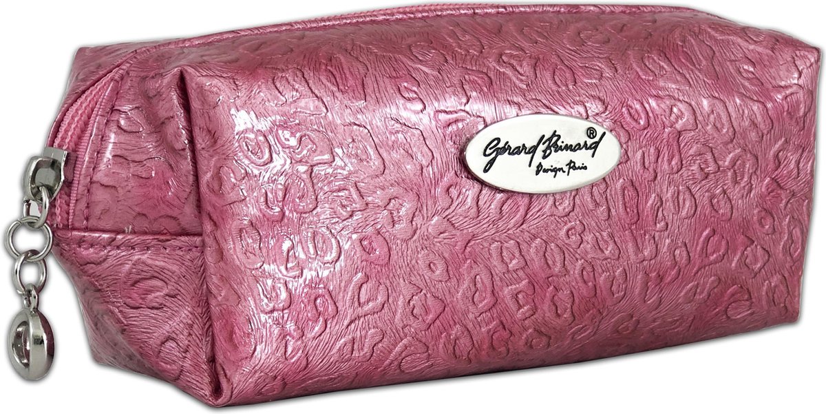 Make-up boxje, voelbare print roze