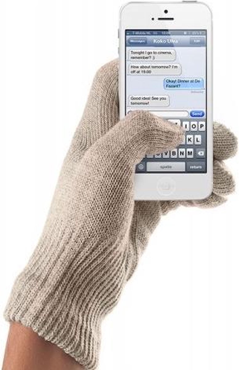 Mujjo Touchscreen Gloves Handschoenen Sandstone M/L