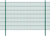 Dubbelstaafmat Set Hekwerk Groen met Palen 2008x1430 mm / Dubbelstaafmatten / Dubbelstaafmatten Tuinhek / Tuinscherm / Tuinhek / Metalen Tuinhek