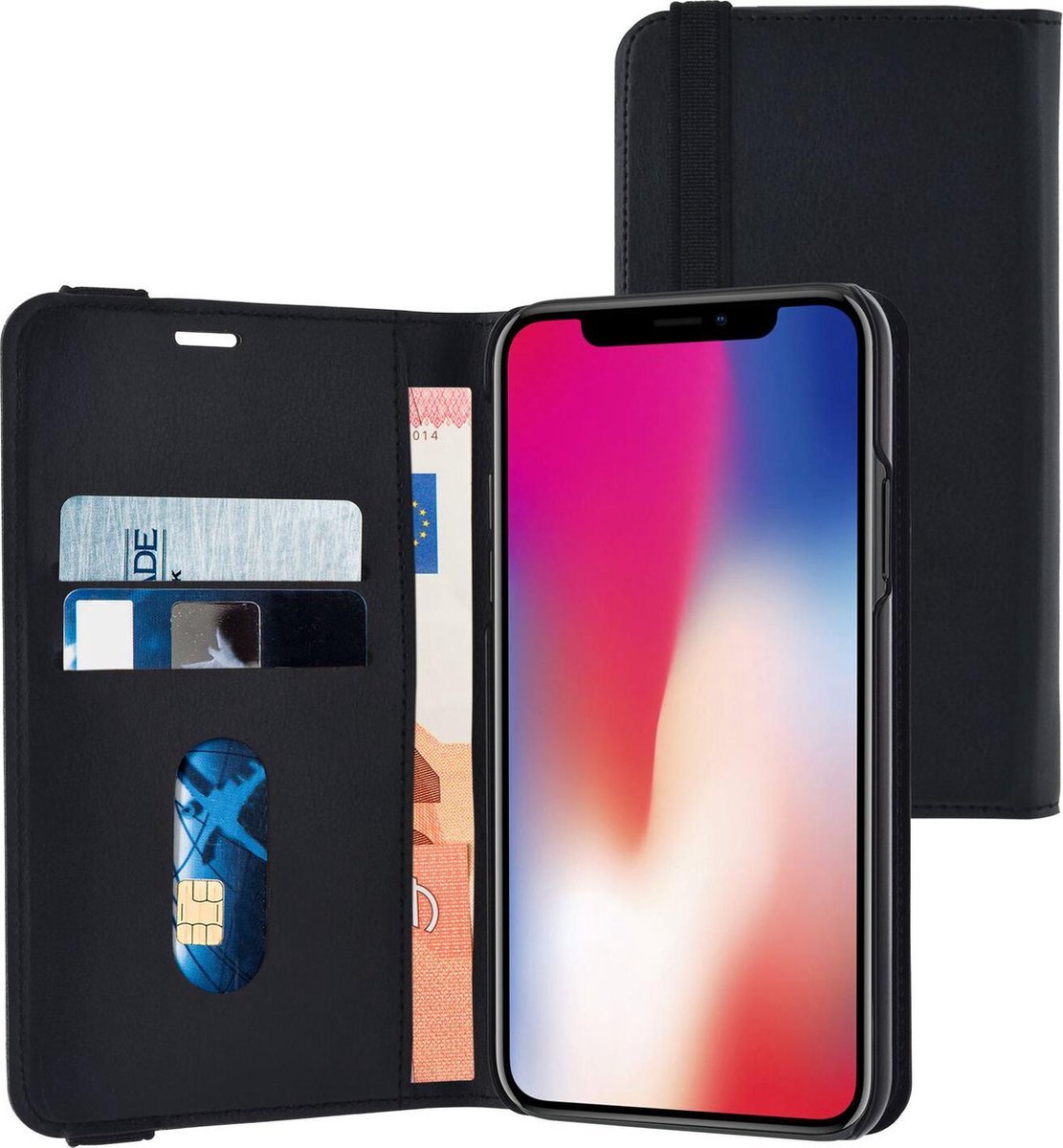 Azuri wallet case met vervangbare magnetische cover - zwart - voor Apple iPhone X/Xs