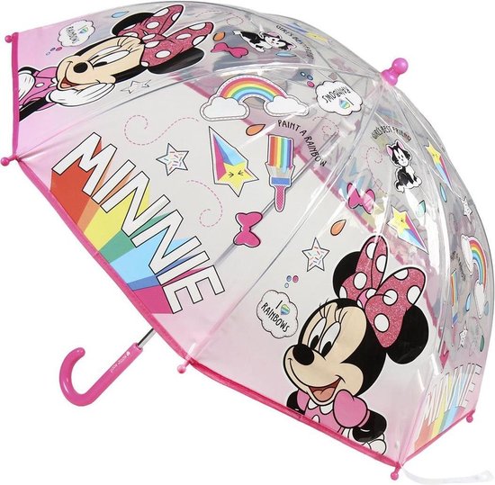 Kinderparaplu Disney's Minnie Mouse - Roze meisjes paraplu (45 cm)