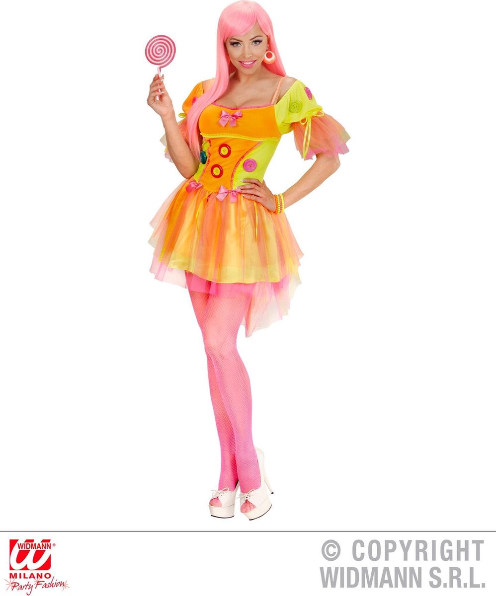 Neon Fantasy dame jurk - Maat S