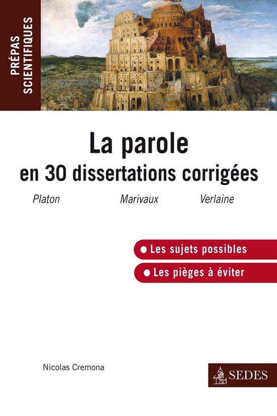 La parole en 30 dissertations corrigées - cover