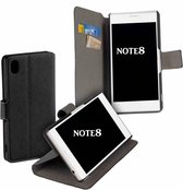 Zwart Wallet Bookcase Bookcover Y Hoesje voor Samsung Galaxy Note 8