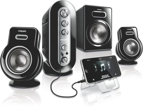 2.1 Speaker, 110w, Bass Reflex Speakers, Subwoofer, Amplifier Control Box |  bol.com
