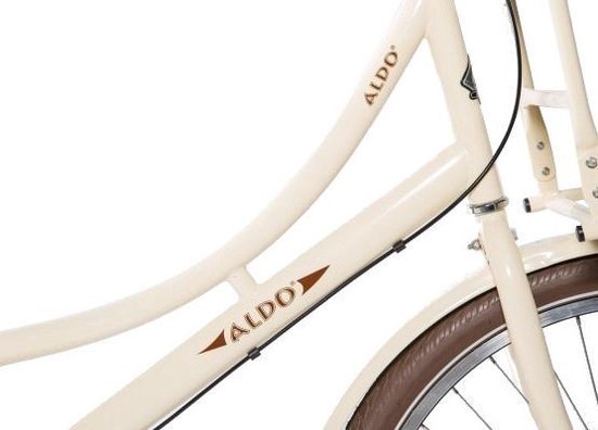 Aldo Cargo N3 - Transportfiets - Vrouwen - Creme - 48 cm | bol.com