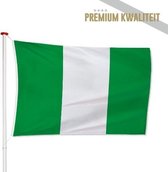 Nigeriaanse Vlag Nigeria 100x150cm - Kwaliteitsvlag - Geschikt voor buiten