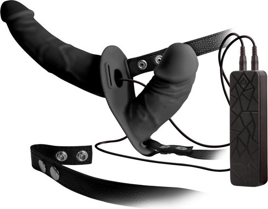 Zwarte dubbele strapon