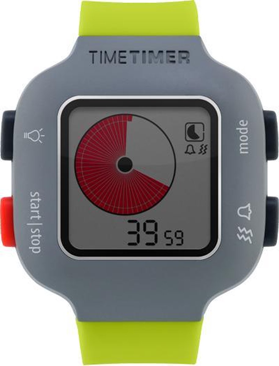Time Timer Watch Plus - Kindermaat limegroen