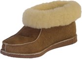 Schapenvacht pantoffels - Lamsvacht dames sloffen - Camel - Maat 45