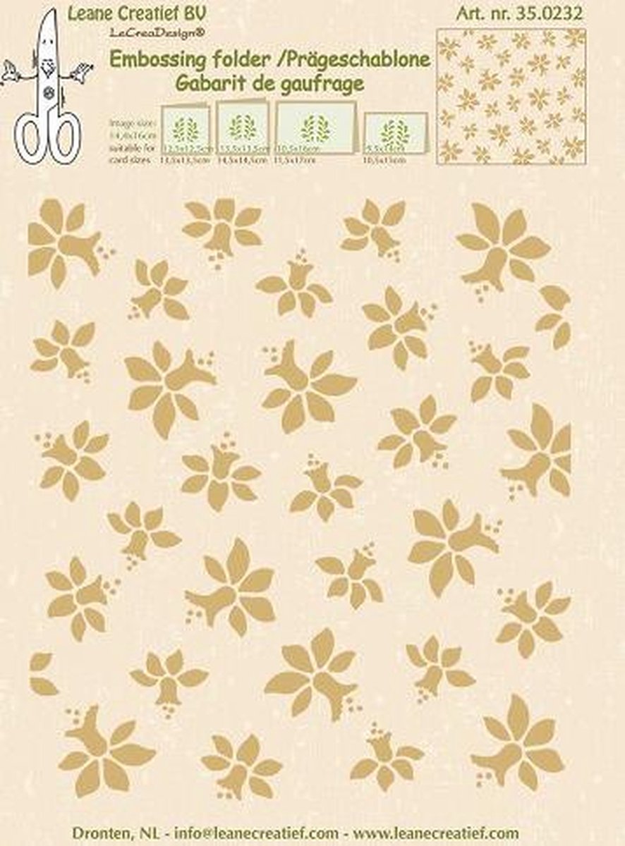 Embossing folder Daffodils 14.4x16cm