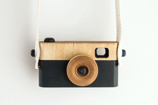 FUJL - Houten handgemaakte speelgoed camera – fotocamera – Camera – Donker  Blauw | bol.com