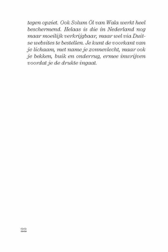 Pagina 22 met tekst over het Solum Öl van Wala.