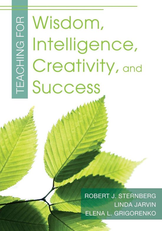 Teaching for Wisdom, Intelligence, Creativity, and Success - cover