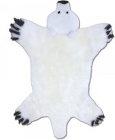 Kleed voor kinderkamer| Speelkleed Ijsbeer - van schapenvacht- kleed voor babykamer 80 x130 cm