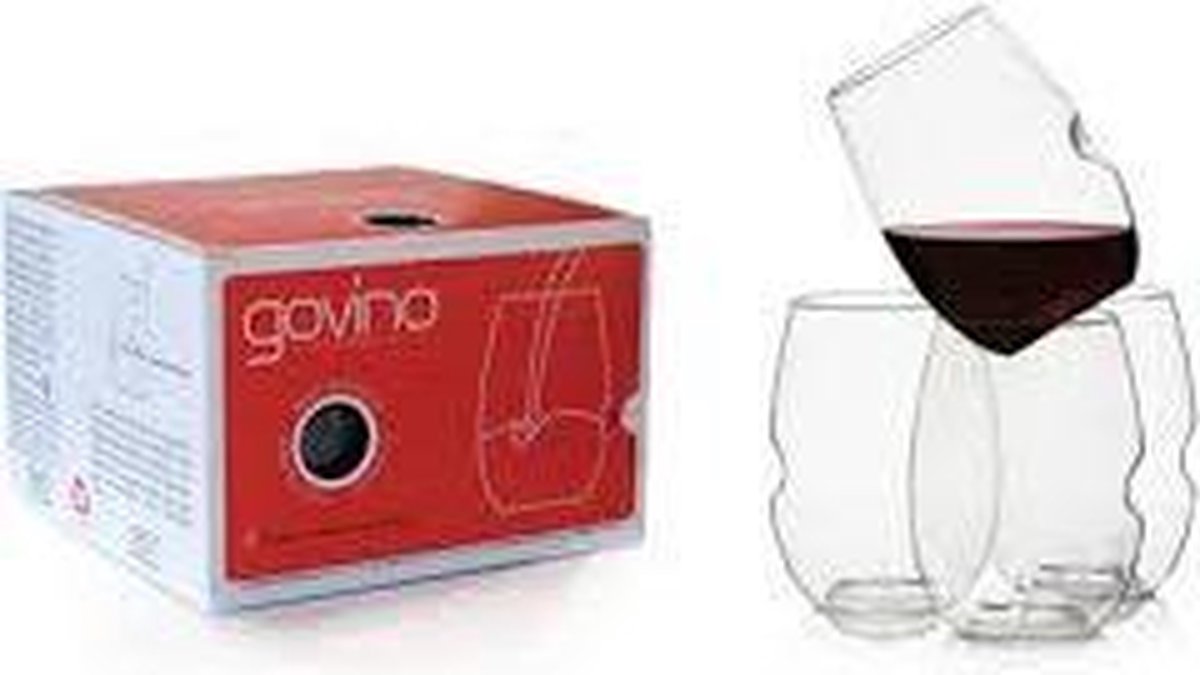 Govino Rode Wijnglazen - 0.47 l - 4 stuks | bol.com