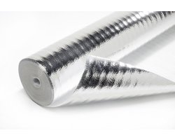 Ondervloer voor laminaat, Isofoam met vochtscherm, 15m2 per rol, budget uitvoering voor laminaat en parket