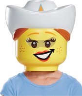 LEGO cowgirl masker voor kinderen - Verkleedmasker