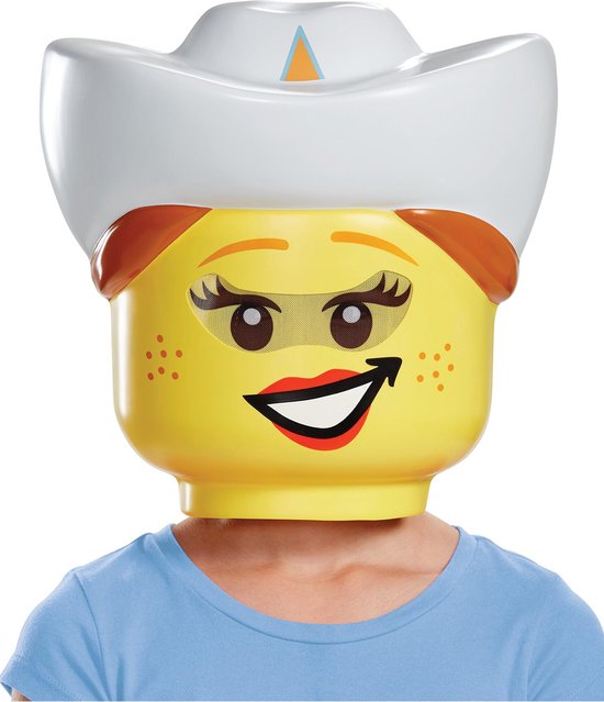 LEGO cowgirl masker voor kinderen - Verkleedmasker | bol.com