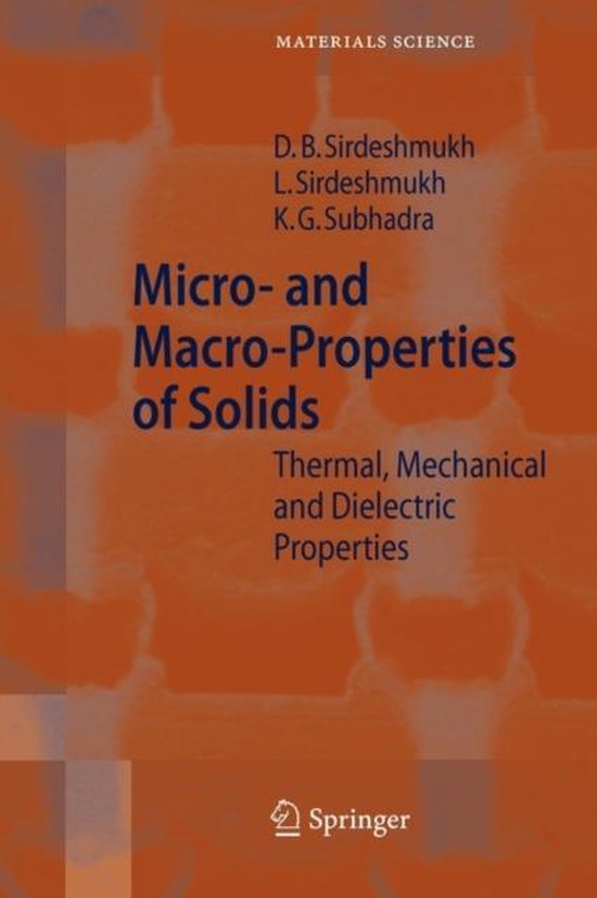Micro- and Macro-Properties of Solids - cover