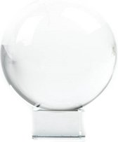 Cristaux - Boule de verre 20 cm avec support