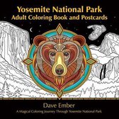Yosemite National Park Adult Coloring Book and Postcards