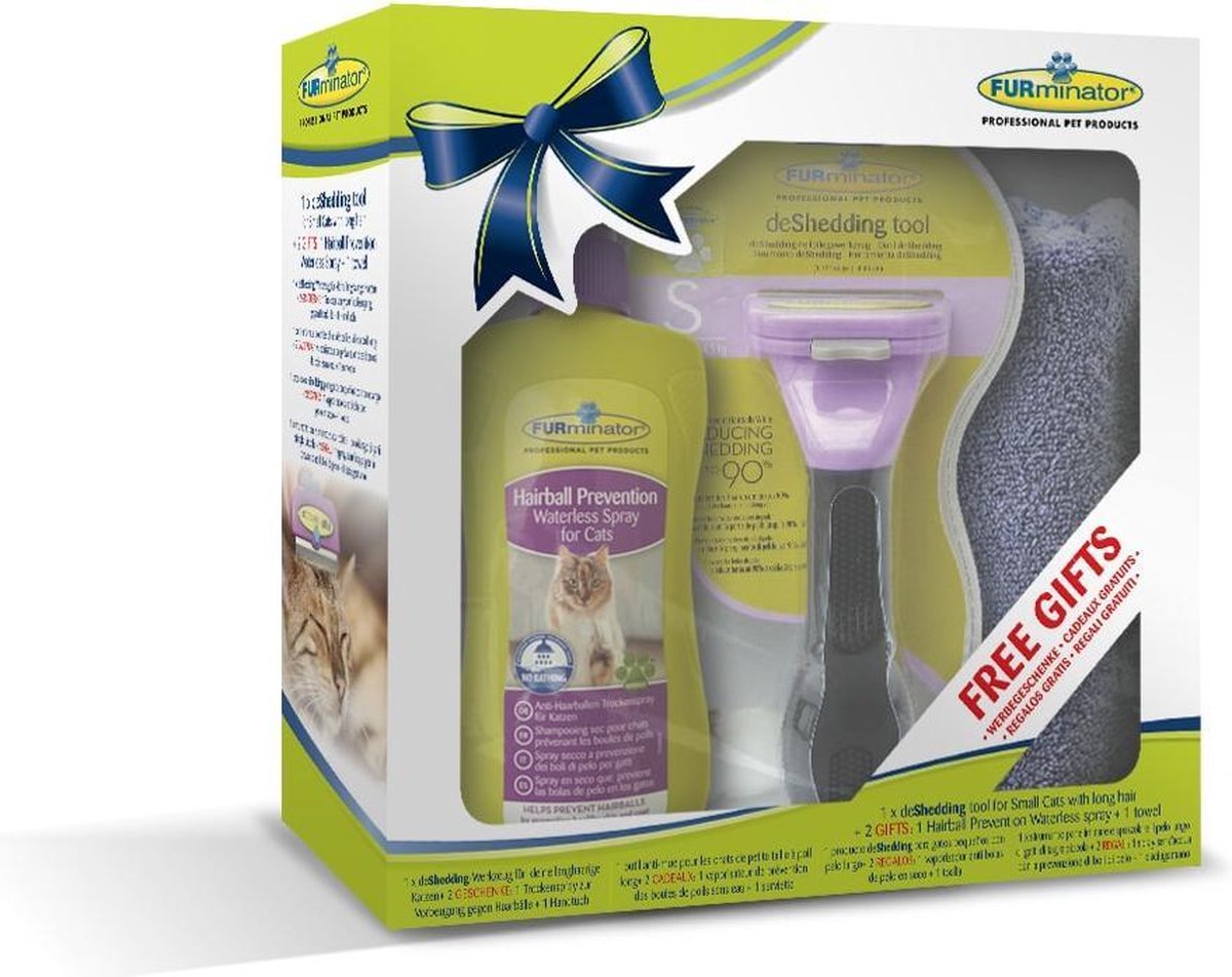 Furminator Verwenpakket - Kleine Langharige Katten - S