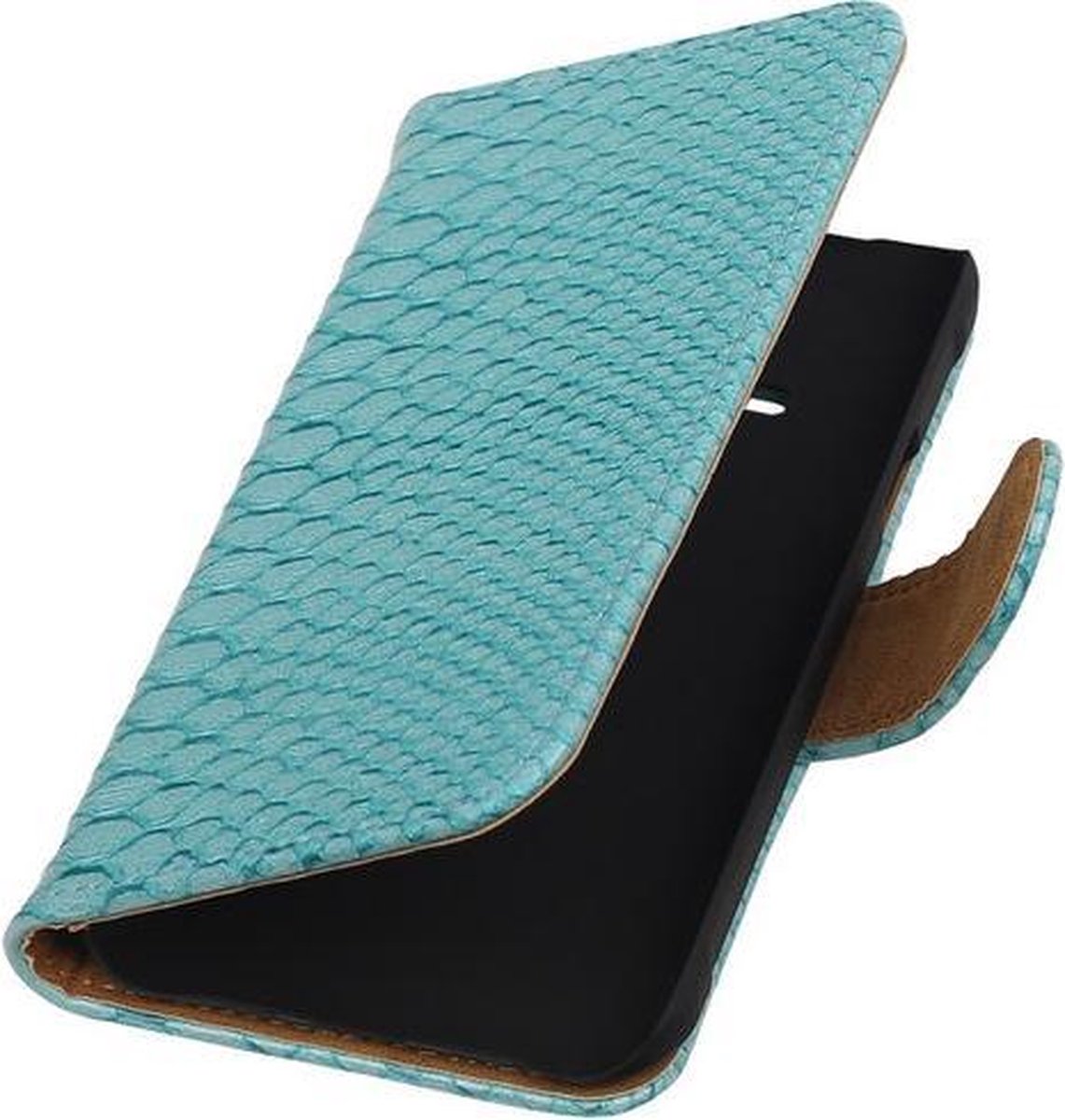 Turquoise Slang Booktype Samsung Galaxy Grand 2 Wallet Cover Hoesje