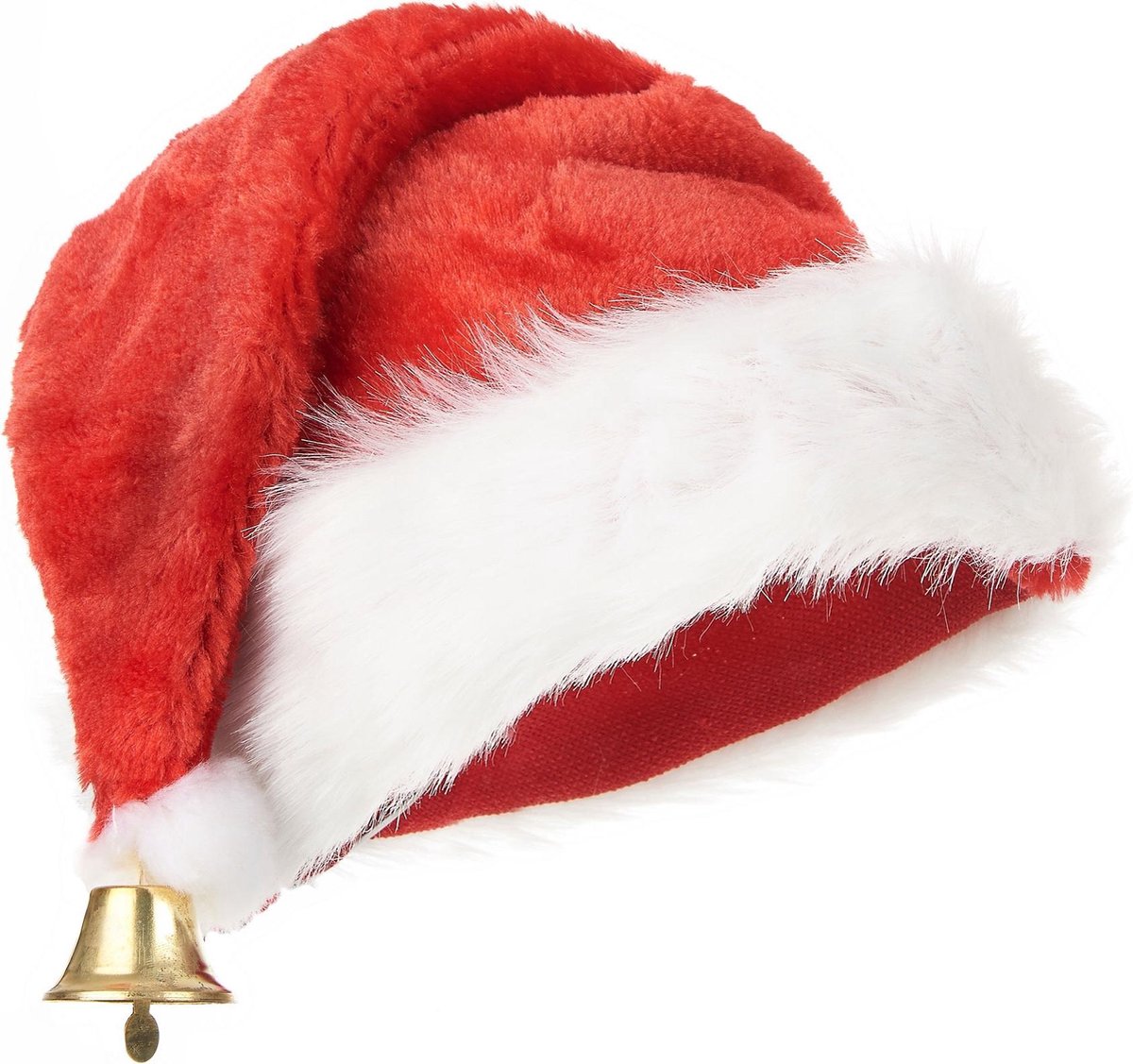 Luxueuze kerstmuts met belletje voor volwassenen - Verkleedhoofddeksel - Merkloos
