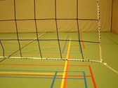 KWD Volleybalnet 2,0 mm Polyethyleen - Zwart - Afmeting 9,5 x 1,0 meter