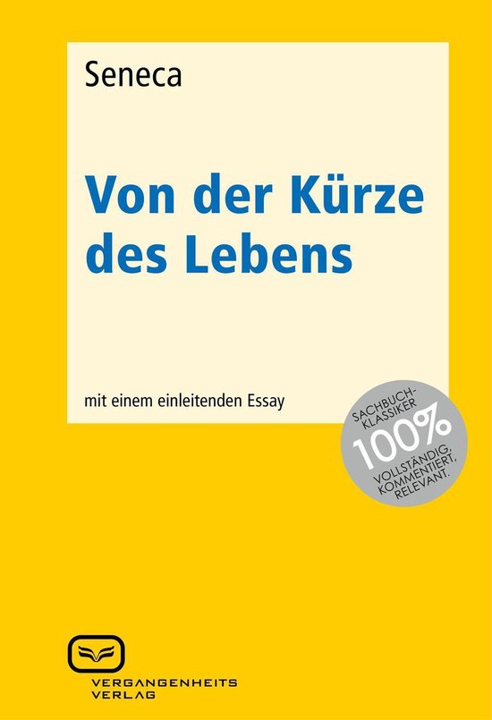 Von der Kürze des Lebens (ebook), Seneca 9783864080364 Boeken