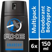 AXE Anarchy MEN deodorant - 6 x 150 ml - voordeelverpakking