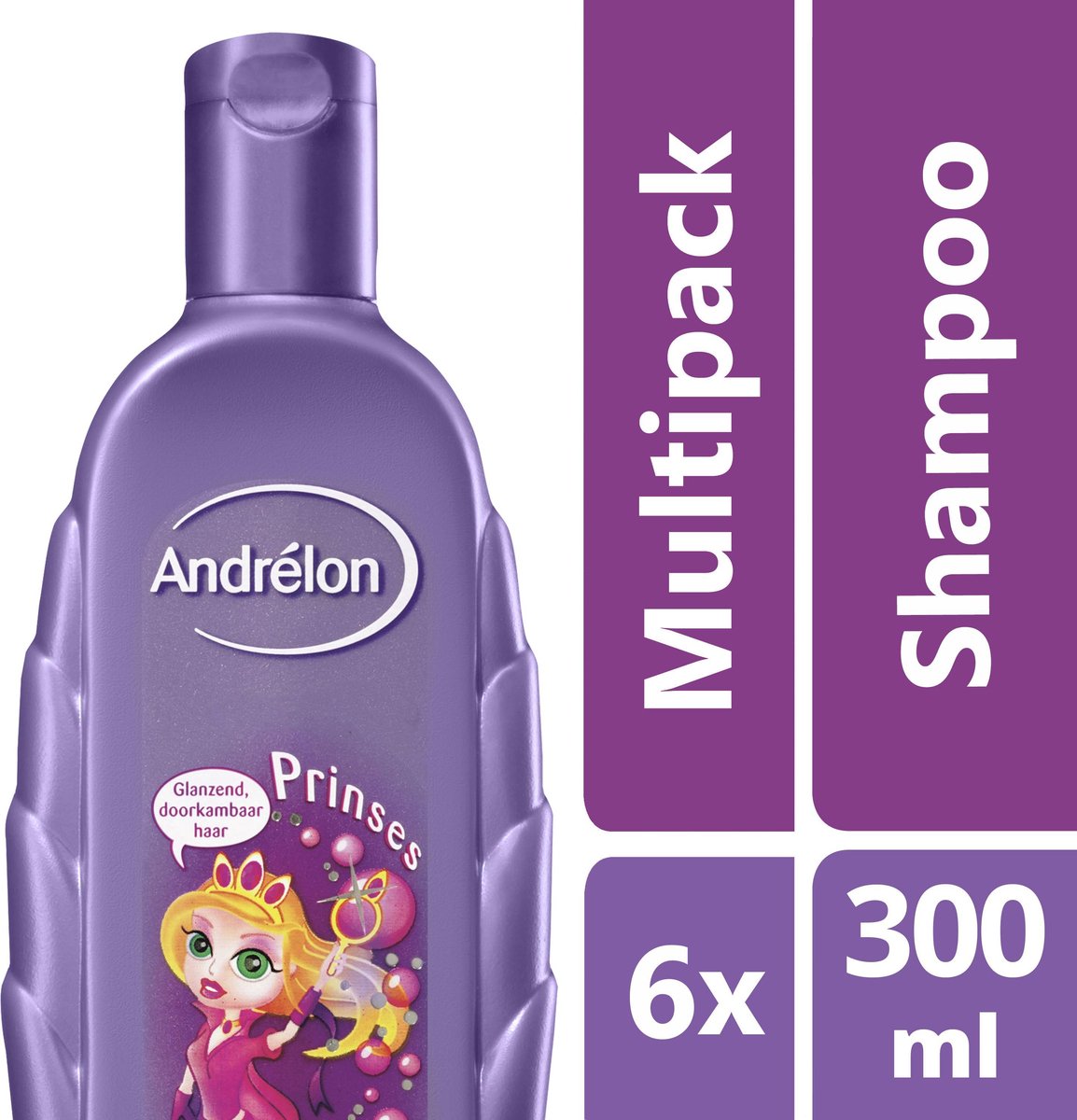 Andrélon Intense Prinses Shampoo - 6 x 300ml - Voordeelverpakking