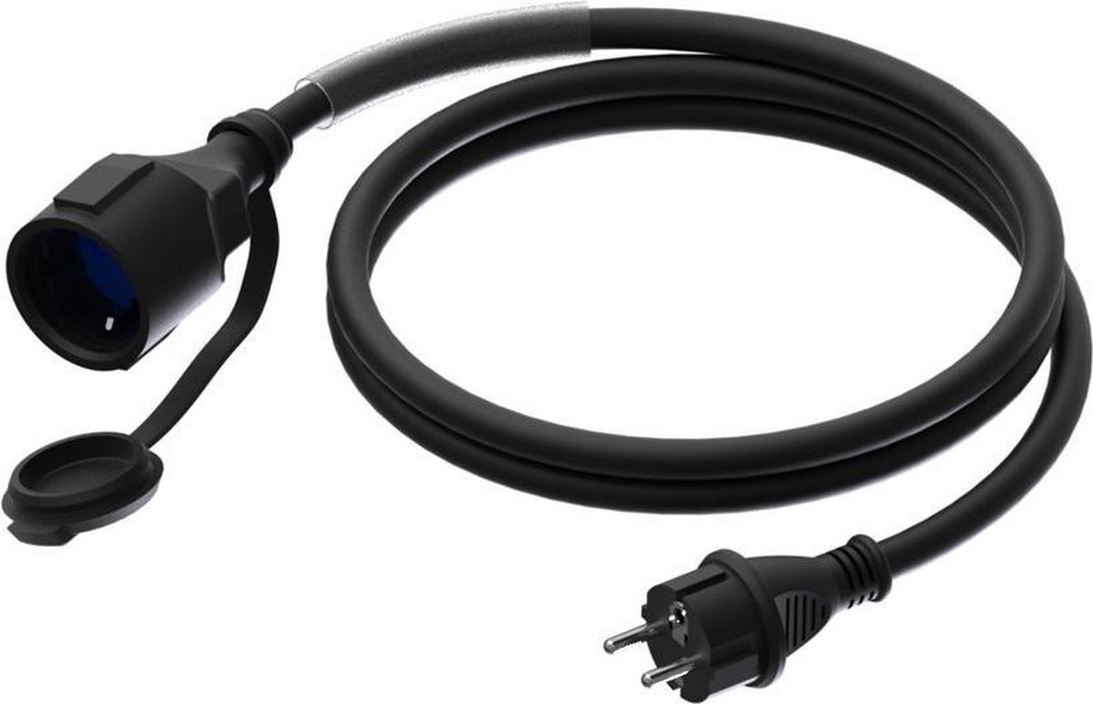 Procab CAB465-G Power schuko male - schuko female 5 meter