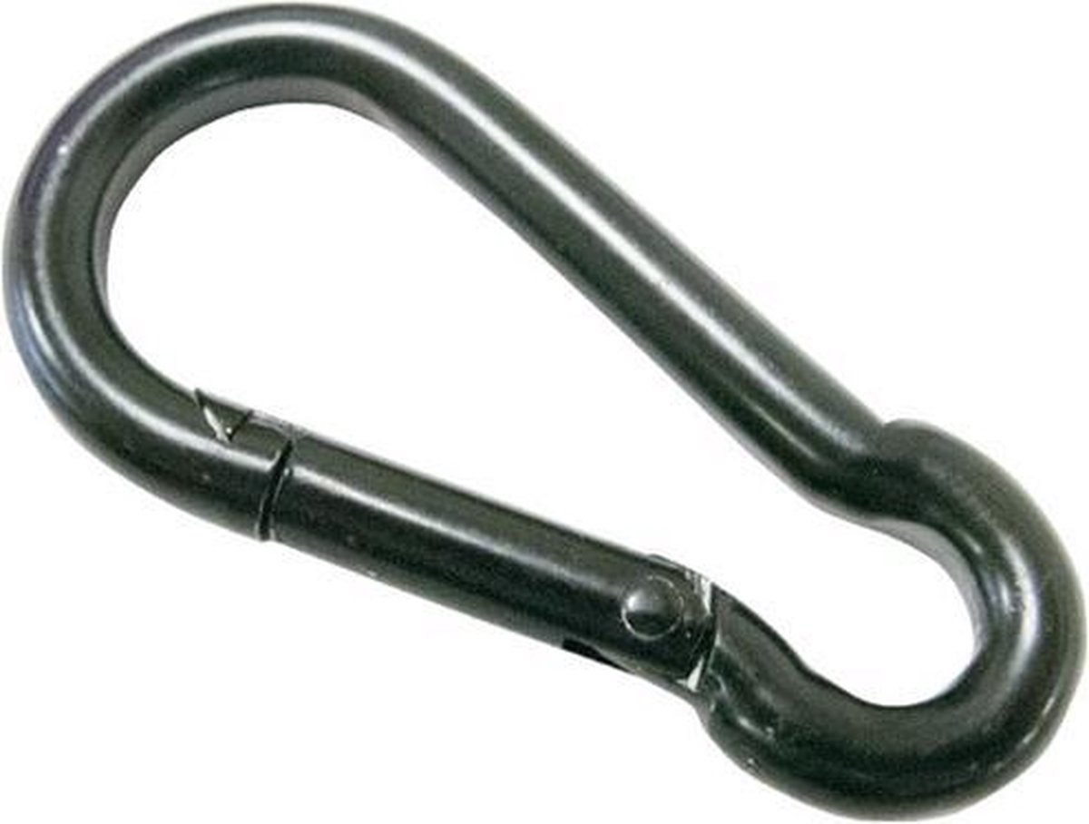 MisterB - Karabijnhaak zwart - 6 cm