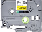 Brother TZE-631S labelprinter-tape Zwart op geel