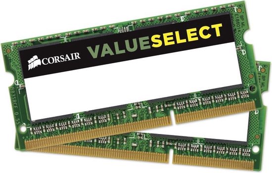 Corsair ValueSelect CMSO8GX3M1C1600C11 8GB DDR3L SODIMM 1600MHz (1 x 8 GB)