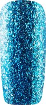 CCO Shellac-Danube 68524-Turquoise Blauwe Glitter-Platinum Collectie-Gel Nagellak